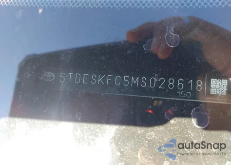 2021 Toyota Sienna Platinum z USA, uszkodzony, nr VIN 5TDESKFC5MS028618